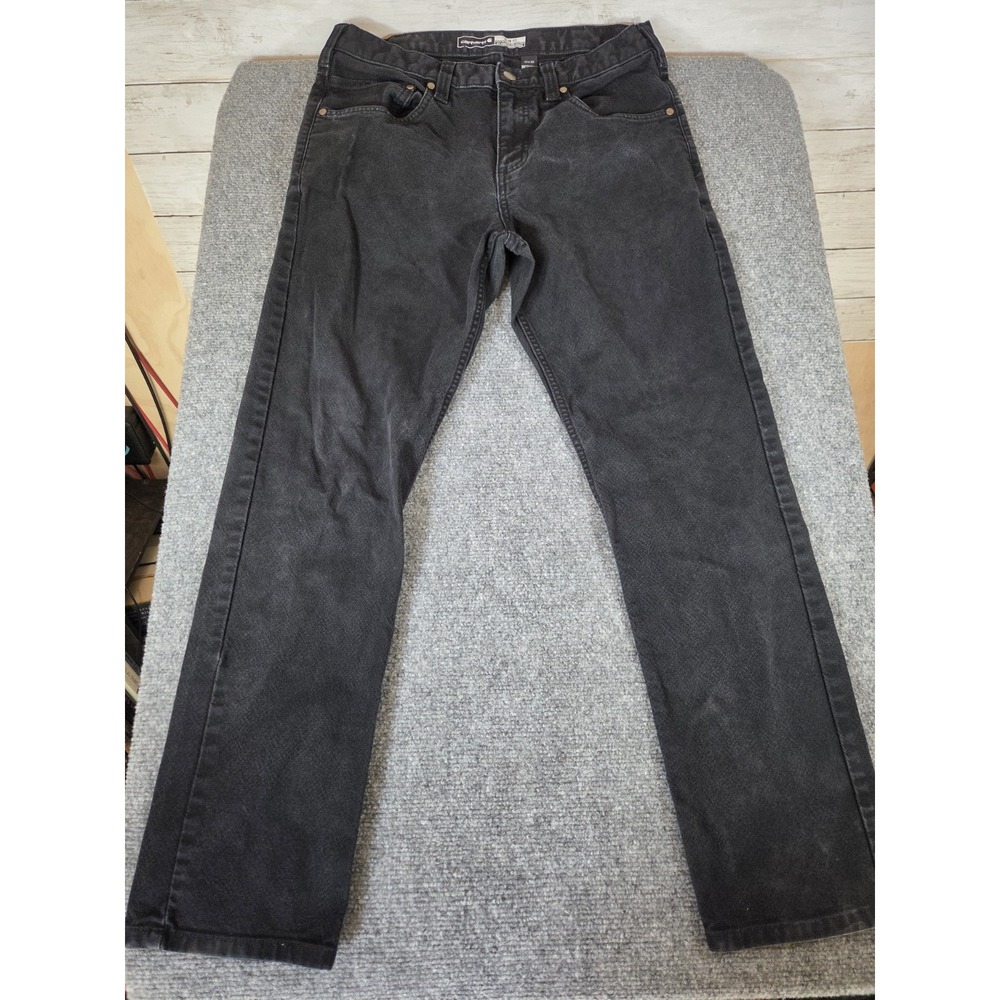 Carhartt Men's 32x30 Rugged Flex Duck Work Pants Black Slim Tapered 106414